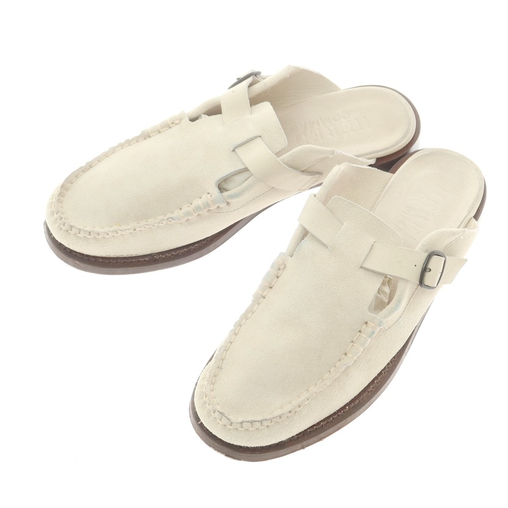 【中古】ヘリュー HEREU スエードクロス ミュール ともし火ベージュ【大きさ42】【BEI】【S/S/A/W】【物質の状態序列付けるB】【メンズ】【749268】[DPD]