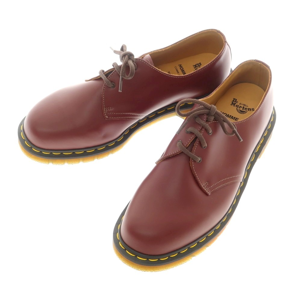 【中古】コムデ給仕 オムドゥ COMME des GARCONS HOMME DEUX × Dr.Martens 1461 プレーントゥ シューズ バーガンディ【大いさ11】【RED】【S/S/A/W】【物質の状態位置付けるA】【メンズ】【749197】 メンズ靴-靴-ビジネスシューズ