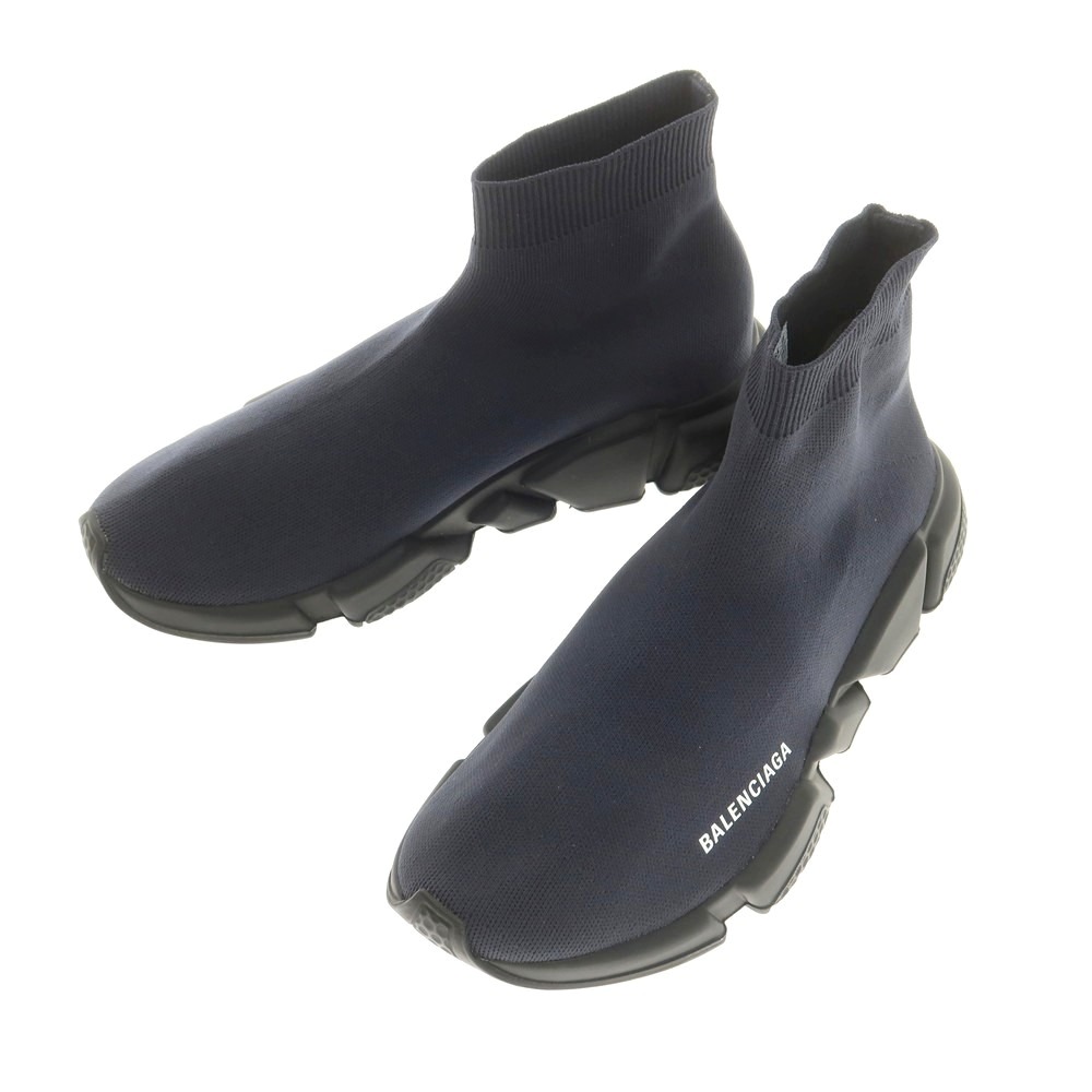 【中古】【未当て嵌める】バレンシアガ BALENCIAGA SPEED LT SNEAKER スニーカー ダークネイビー【大きさ42】【NVY】【S/S/A/W】【物質の状態序列付けるS】【メンズ】【749196】[DPD]