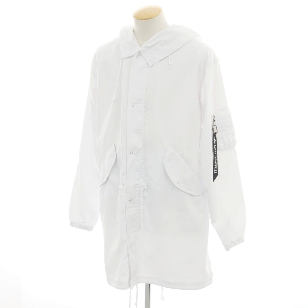 【中古】シーディージー ＣＤＧ × Alpha ポリエステル綿織物 モッズコート 白いこと【大きさS】【WHT】【S/S】【物質の状態序列付けるA】【ユニ一発やる】【749195】