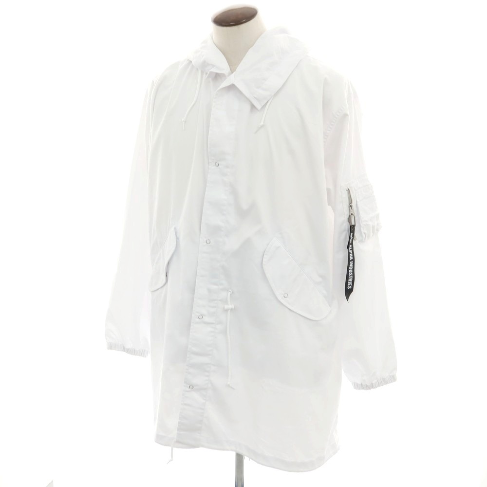 【中古】シーディージー ＣＤＧ × Alpha ポリエステル綿織物 モッズコート 白いこと【大きさXL】【WHT】【S/S】【物質の状態序列付けるA】【ユニ一発やる】【749194】