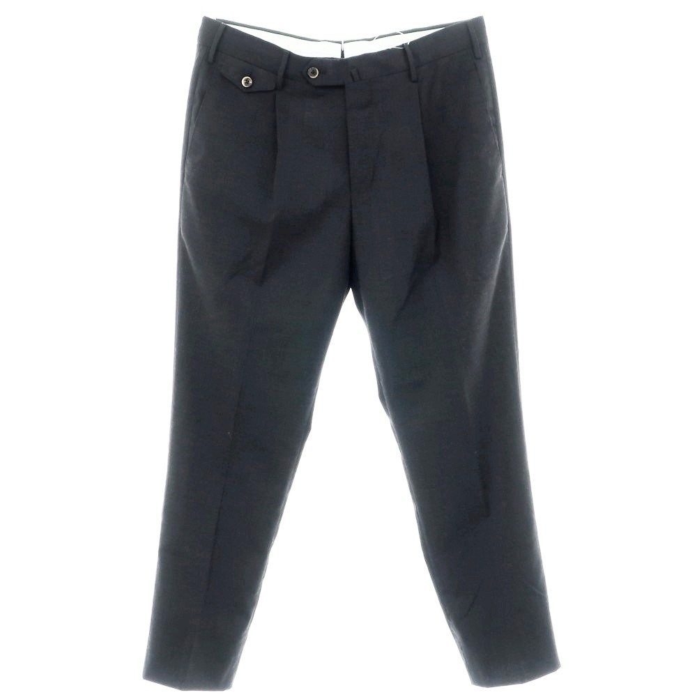 【中古】ピーティートリノ PT TORINO TECHNO WASHABLE WOOL ストレッチ ポリエステルウール ドレススラックスパンツ チャコール【サイズ48】【GRY】【S/S】【状態ランクB】【メンズ】【749193】[BPD]