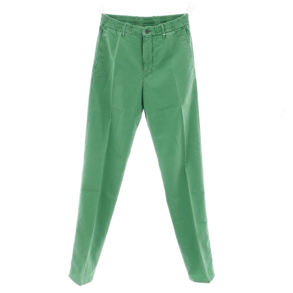 【SALE10%OFF/返品不可】【新品】インコテックス スラックス INCOTEX SLACKS コットンリヨセル 縞模様 イージーパンツ 緑であること【大いさ29】【S/S】【物質の状態序列付けるN】【メンズ】[BPD]