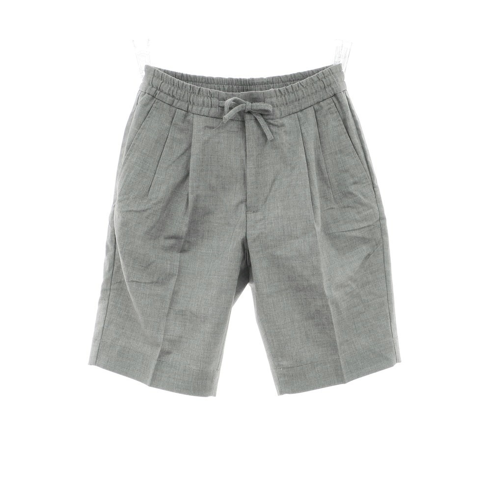 【新品】インコテックス スローウェア INCOTEX SLOWEAR ストレッチ ウールコットンレーヨン ショートパンツ グレー【サイズ44】【S/S】【状態ランクN】【メンズ】[APD]