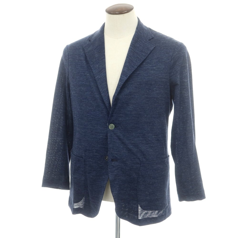 未使用タグ付き　アクアスキュータム　テーラードジャケット　青　リネン　シルク 楽天市場】【中古】アクアスキュータム Aquascutum ウールシルクリネン