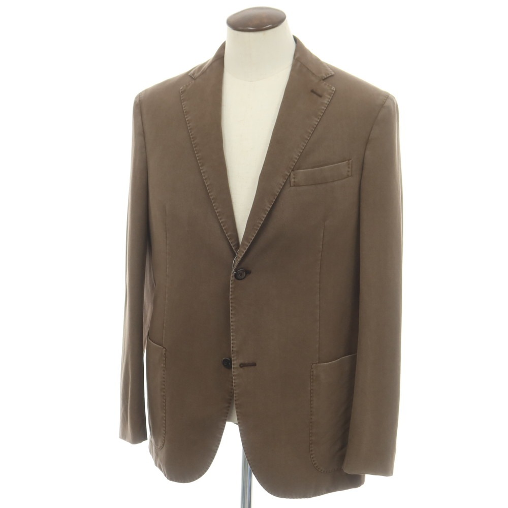 【SALE10%OFF/返品不可】【中古】ザ ジジ THE GIGI ガーメントダイウール 心地よい上衣 赤銅色系【大きさ52】【S/S】【物質の状態位置づけるB】【メンズ】[CPD]