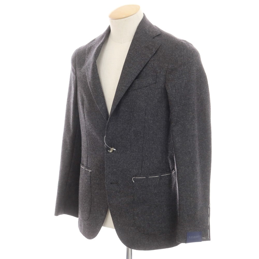 【新品】サルトリア ラトーレ SARTORIA LATORRE ウールカシミヤ テーラードジャケット ダークグレー【サイズ42】【GRY】【A/W】【状態ランクN】【メンズ】【749184】[EPD]｜リタリオリブロ