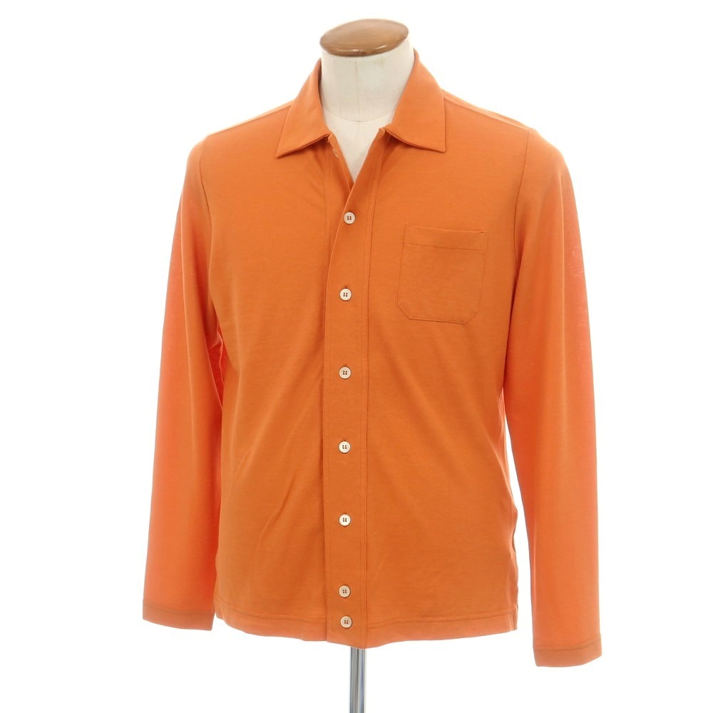 【SALE10%OFF/返品不可】【新品】ザノーネ ZANONE アイスコットン カジュアルシャツ オレンジ【サイズ46】【S/S】【状態ランクN】【メンズ】[CPD]｜リタリオリブロ