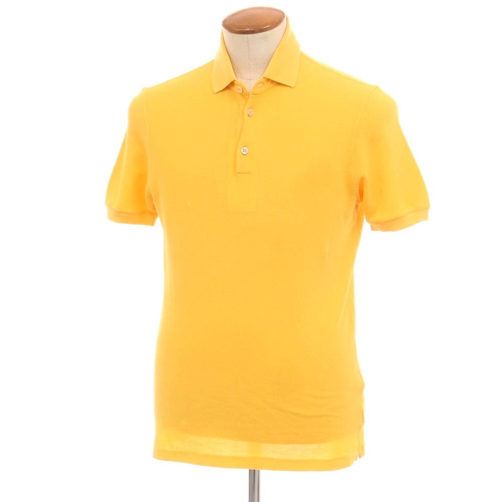 【新品】ザノーネ ZANONE アイスコットン 半袖ポロシャツ イエロー【サイズ46】【S/S】【状態ランクN】【メンズ】[APD]