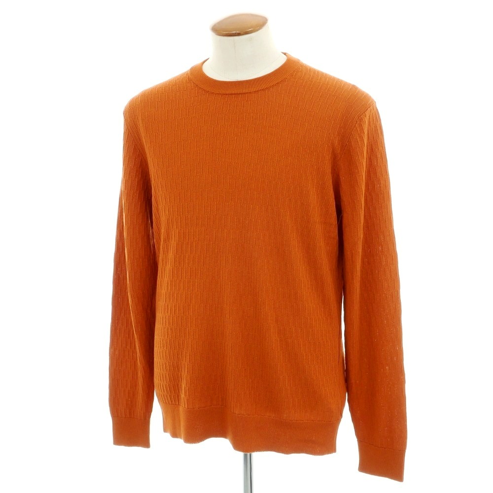 【新品】ザノーネ ZANONE コットン クルーネック プルオーバーニット ダークオレンジ系【サイズ50】【S/S】【状態ランクN】【メンズ】[APD] 14,168円