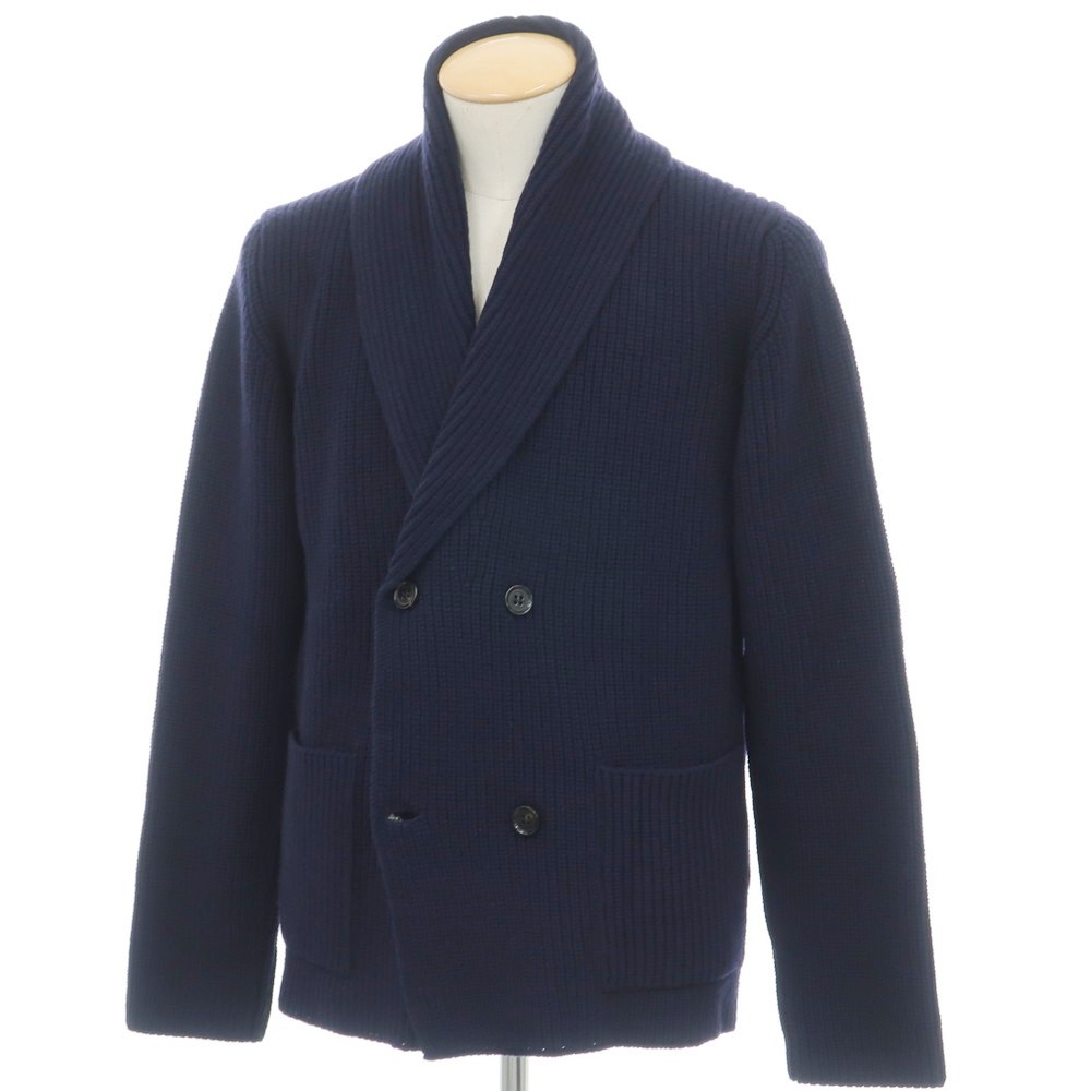 イタリア製 Drumohr インディゴ ショールカラー カーディガン DRUMOHR（ドルモア） Drumohr【ドルモア】ショールカラーカーディガン