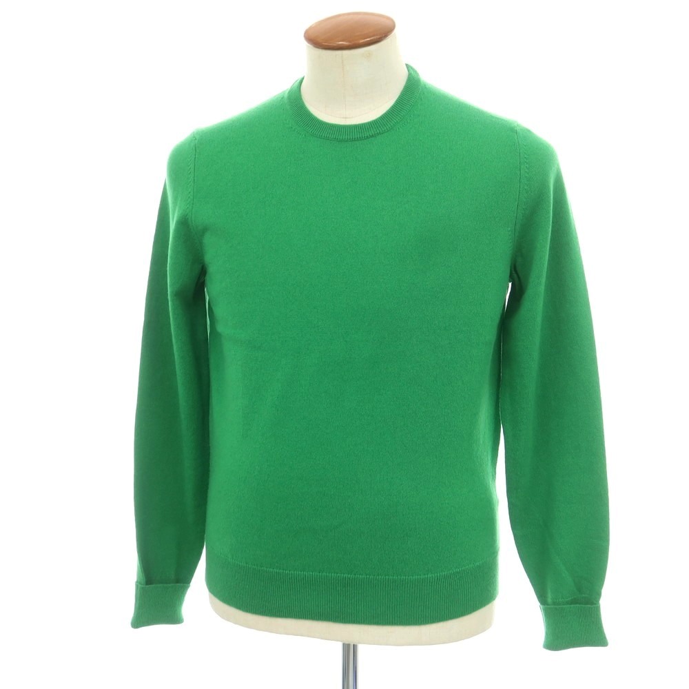【新品】ドルモア DRUMOHR カシミヤ クルーネック プルオーバーニット グリーン【サイズ48】【A/W】【状態ランクN】【メンズ】[EPD]