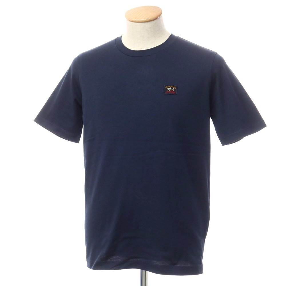 【新品】ポールアンドシャーク PAUL&SHARK コットン クルーネック 半袖Ｔシャツ ネイビー【サイズS】【S/S】【状態ランクN】【メンズ】[APD]