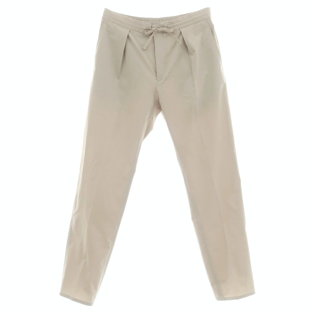 【中古】インコテックス スローウェア INCOTEX SLOWEAR TEKNOSARTORIAL ポリエステル イージースラックスパンツ ベージュ【サイズ50】【S/S】【状態ランクB】【メンズ】[APD]