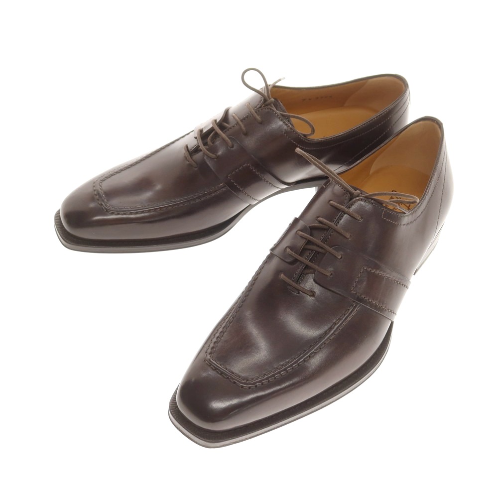 【SALE10%OFF/返品不可】【中古】【未使用】フランチェスコ ベニーニョ FRANCESCO BENIGNO Uチップ ドレスシューズ ダークブラウン【サイズ7 1/2】【S/S/A/W】【状態ランクS】【メンズ】[CPD]｜リタリオリブロ 9,765円