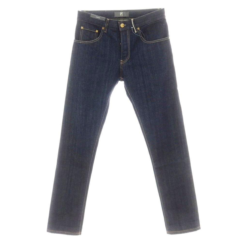 【新品】ピーティートリノ デニム PT TORINO DENIM BREAKBEAT ストレッチ コットン ジーンズ デニムパンツ ネイビーインディゴ【サイズ30】【S/S/A/W】【状態ランクN】【メンズ】[CPD]｜リタリオリブロ