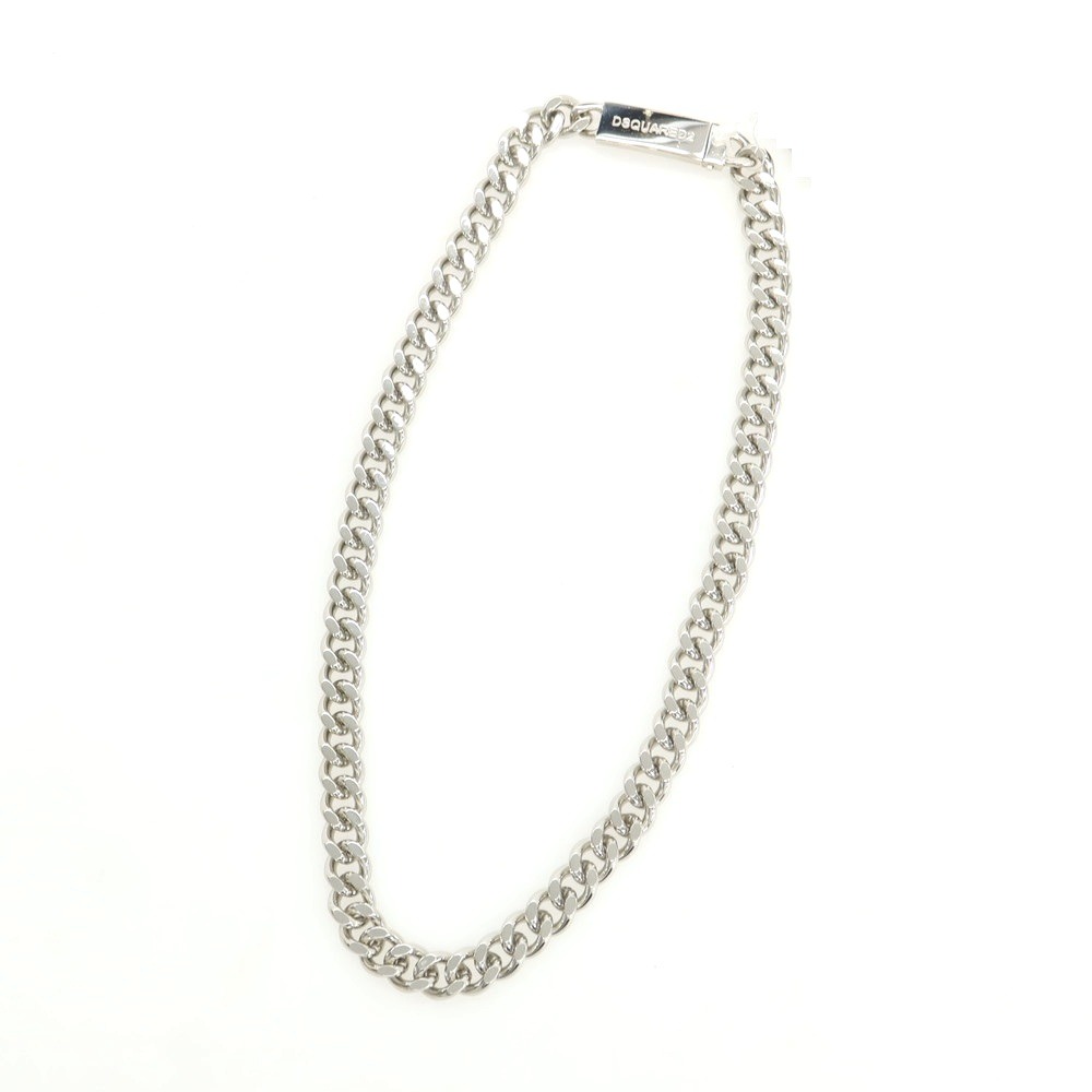 【SALE10%OFF/返品不可】【新品】ディースクエアード DSQUARED2 チェーン店 頸飾り しろがね色【S/S/A/W】【物質の状態序列付けるN】【メンズ】
