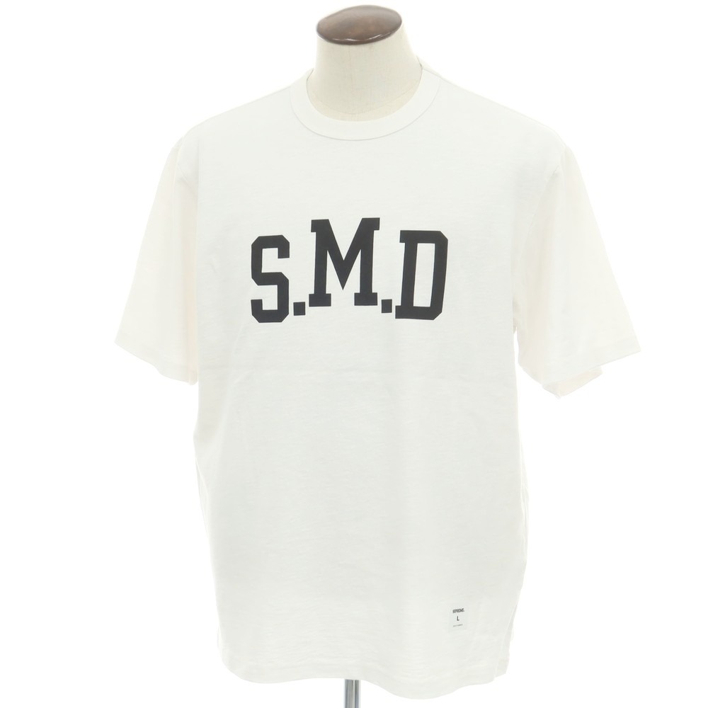 【中古】シュプリーム Supreme 2025年春夏 SMD S/S Top コットン クルーネック 半袖Ｔシャツ ホワイト【サイズL】【S/S】【状態ランクA】【メンズ】[BPD]