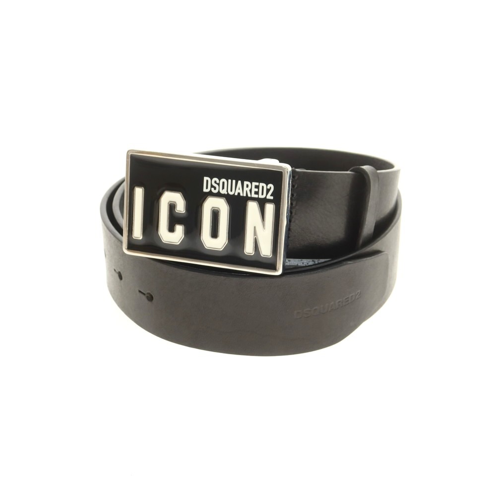 【新品】ディースクエアード DSQUARED2 なめし革 胴締め 黒いこと【大きさ80】【S/S/A/W】【物質の状態序列付けるN】【メンズ】