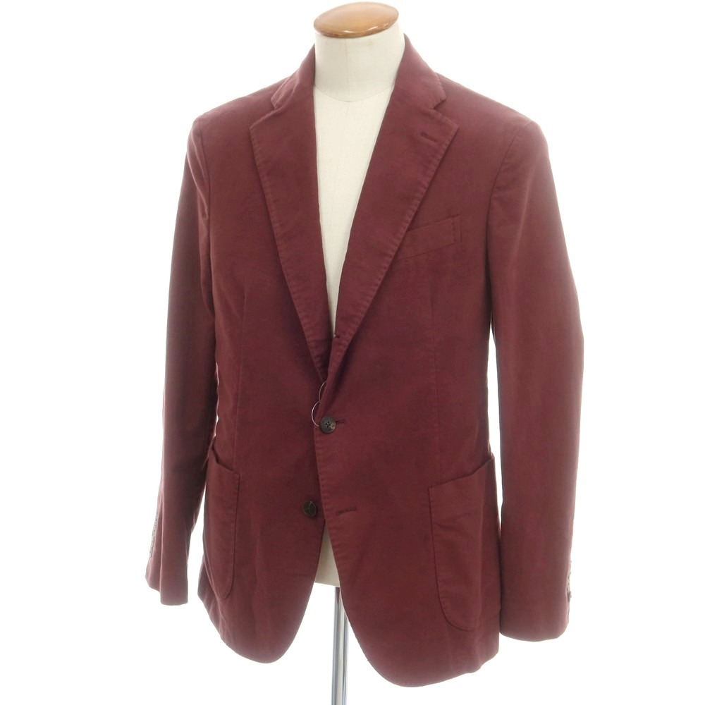 【新品】ドルモア DRUMOHR モールスキンコットン カジュアルジャケット ワイン【サイズ48】【S/S/A/W】【状態ランクN】【メンズ】[CPD]｜リタリオリブロ