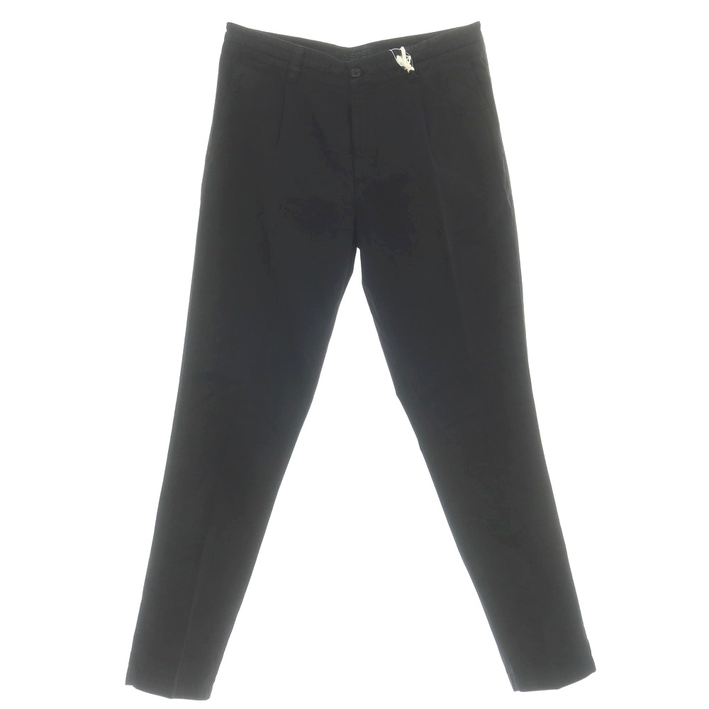 【SALE10%OFF/返品不可】【新品】アスペジ ASPESI 綿織物 イージースラックスパンツ 黒いこと【大きさ52】【S/S】【物質の状態位置づけるN】【メンズ】[BPD]