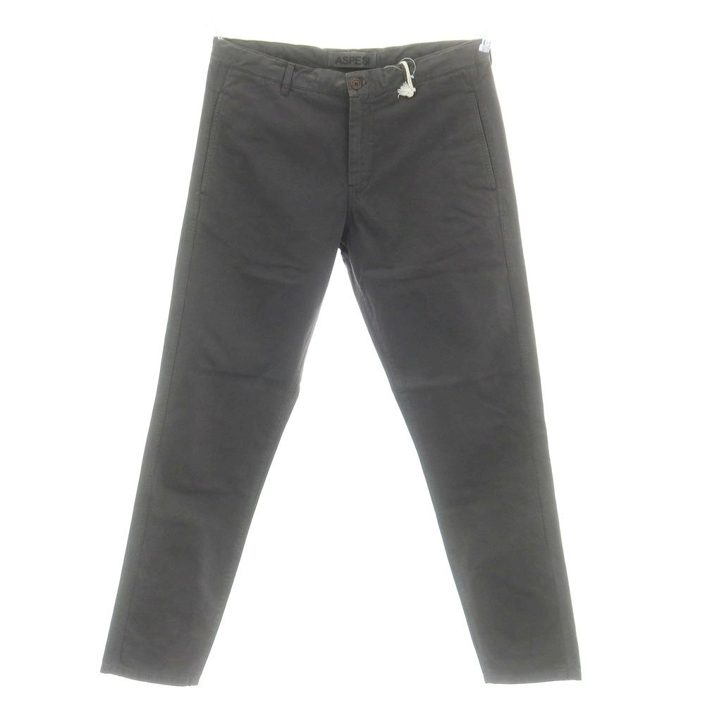 【SALE10%OFF/返品不可】【新品】アスペジ ASPESI 綿織物 イージースラックスパンツ 薄墨色【大きさ50】【S/S】【物質の状態位置づけるN】【メンズ】[BPD]