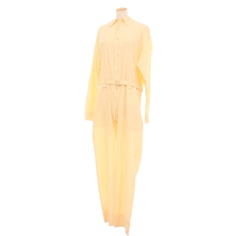 【中古】イッセイミヤケ ISSEY MIYAKE 2025年春夏 ポリエステル系 飛び降りる背広 ツナギ オレンジ色【大いさ書きあらわすなし（L位）】【S/S】【物質の状態序列付けるB】【レディース】[BPD]
