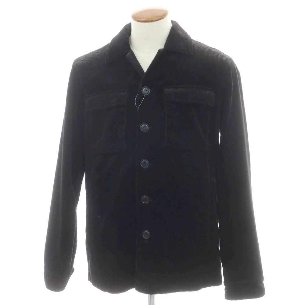 【新品】アスペジ ASPESI コーデュロイ ワークジャケット ブラック【サイズM】【A/W】【状態ランクN】【メンズ】[CPD]