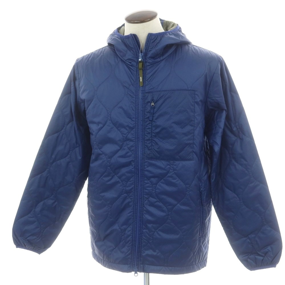 【新品】アスペジ ASPESI ナイロン 中綿 フーデッドブルゾン ブルー【サイズL】【A/W】【状態ランクN】【メンズ】[CPD]