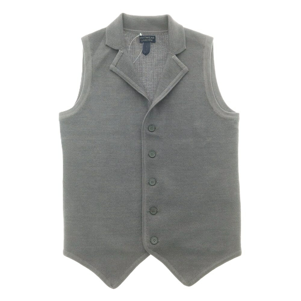 【SALE10%OFF/返品不可】【中古】ラルディーニ LARDINI 羊毛 ジレ型 編み物より良い 薄墨色【大いさ42】【A/W】【物質の状態序列付けるB】【メンズ】[CPD]