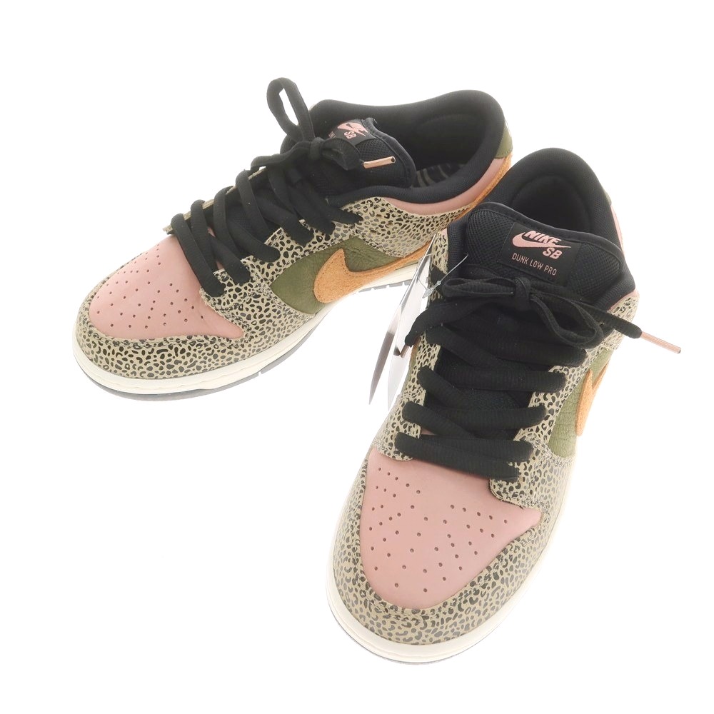 【中古】【未当てはめる】ナイキ NIKE x Arts-Rec Skateshop SB DUNK LOW スニーカー サクラ色xカーキ系【大いさ28】【S/S/A/W】【物質の状態序列付けるS】【メンズ】[APD]