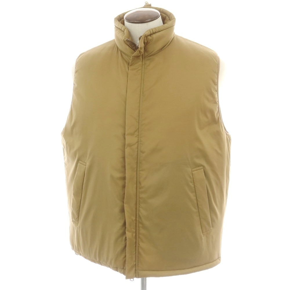 【中古】ビームスプラス BEAMS PLUS リップストップナイロン 中綿ダウンベスト カーキ【サイズL】【A/W】【状態ランクB】【メンズ】[CPD]｜リタリオリブロ