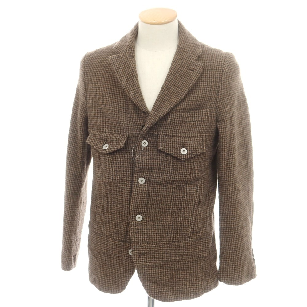 【中古】コムデギャルソン オムドゥ COMME des GARCONS HOMME DEUX 2024年秋冬 ウール ガンクラブチェック テーラードジャケット ブラウン系【サイズS】【A/W】【状態ランクA】【メンズ】[CPD]｜リタリオリブロ