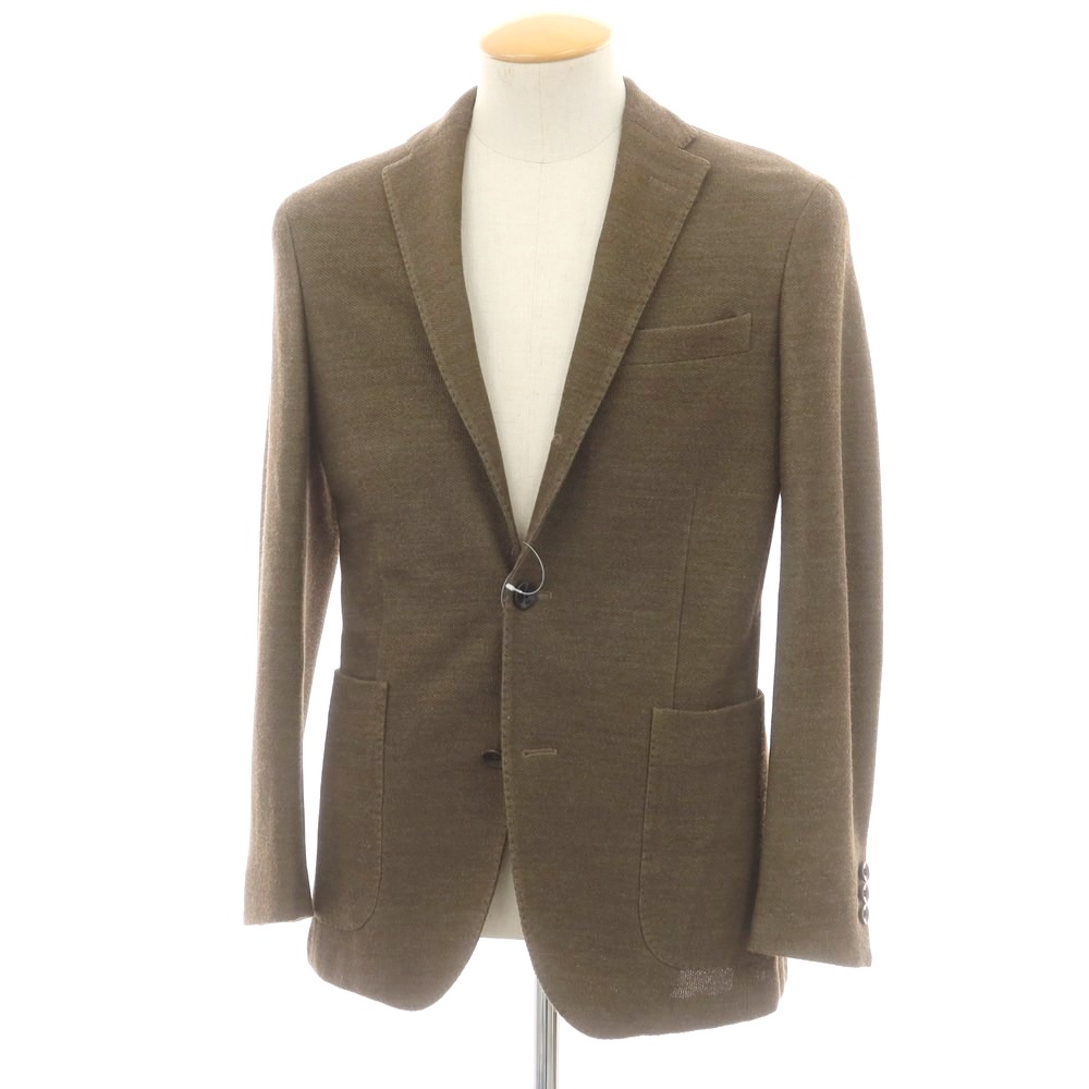 【SALE10%OFF/返品不可】【中古】ボリオリ BOGLIOLI DOVER コットンウールジャージー テーラードジャケット オリーブ赤銅色【大いさ44】【A/W】【物質の状態序列付けるB】【メンズ】[CPD]