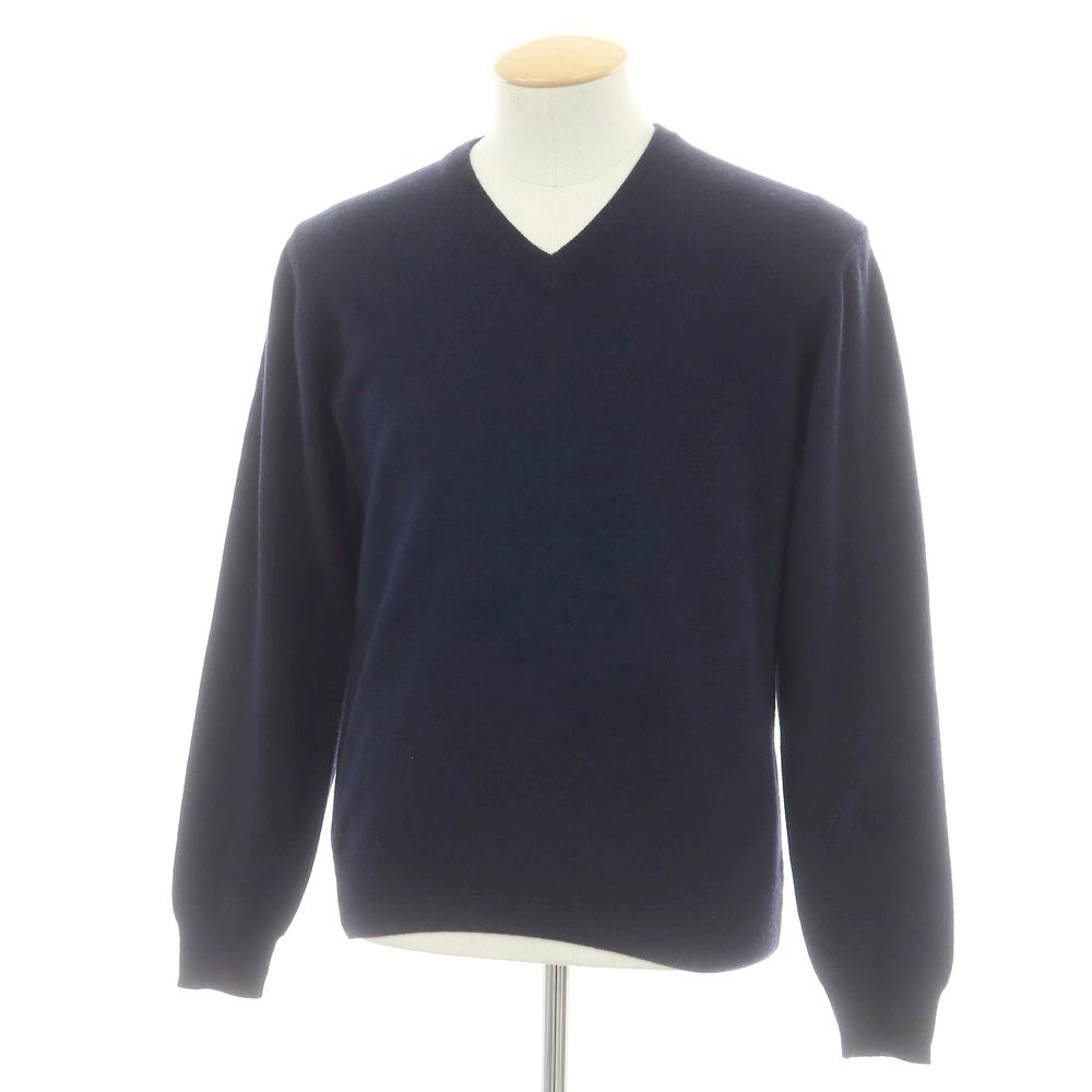 カシミヤ100% 極美品 ハケットロンドン ニット セーター M エルボーパッチ カシミヤ100% 極美品 ハケットロンドン ニット セーター M エルボー