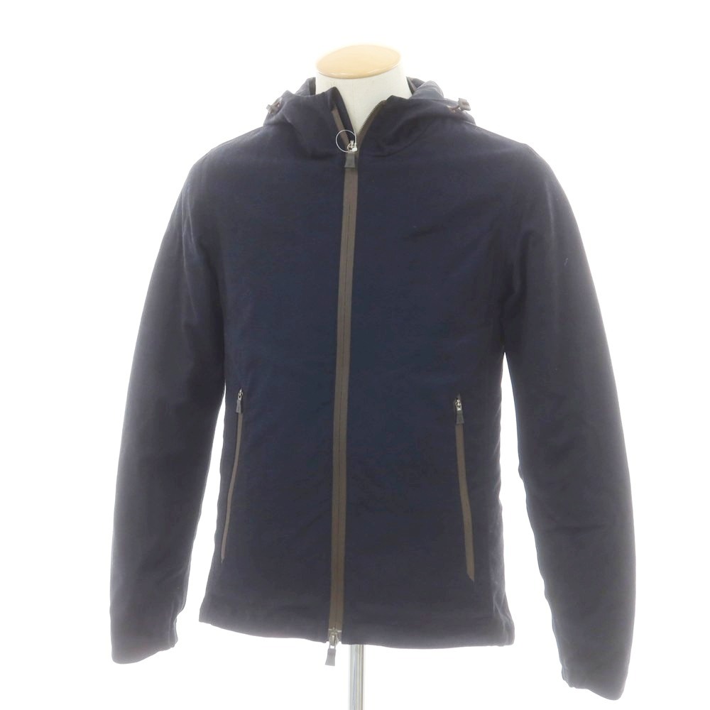 【楽天市場】【SALE30%OFF/返品不可】【中古】ヘルノ Herno ウール 中綿入りライナー付き ダブルジップ フーデッドブルゾン ...