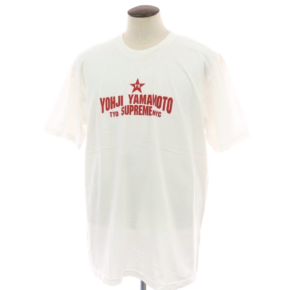 【中古】シュプリーム Supreme × Y 2025年秋冬 Star Tee クルーネック 半袖Ｔシャツ ホワイト【サイズXL】【S/S】【状態ランクA】【メンズ】[BPD]