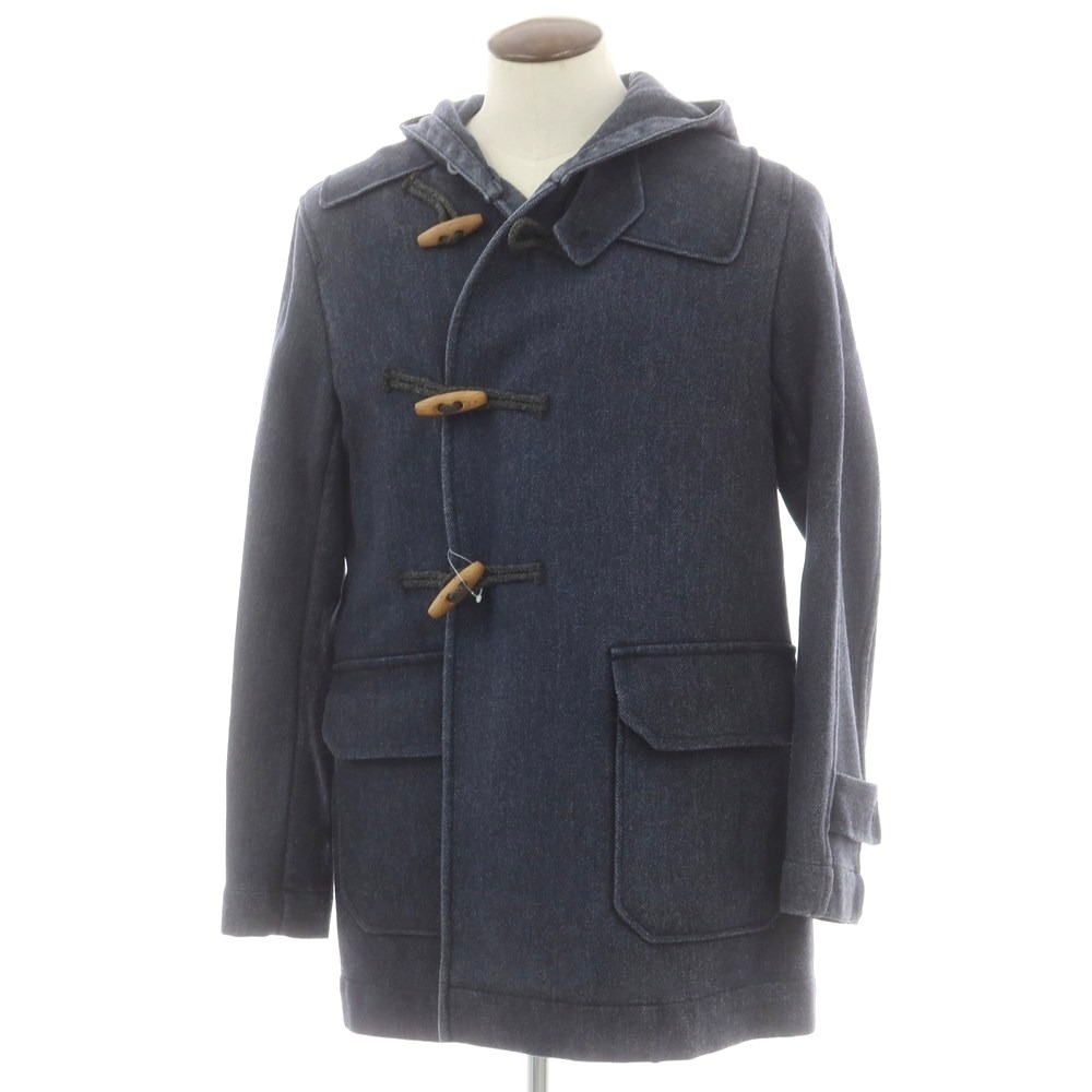 【中古】ボリオリ BOGLIOLI T.SUZUKI ウールポリエステル ダッフルコート ネイビー【サイズL】【A/W】【状態ランクB】【メンズ】[CPD]