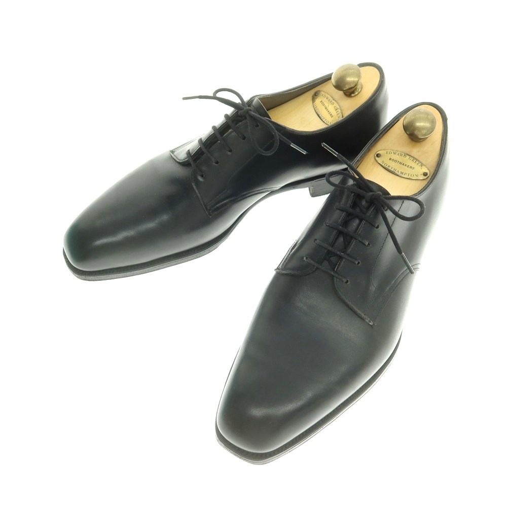 【中古】エドワードグリーン EDWARD GREEN WINDERMERE プレーントゥ ドレスシューズ ブラック【サイズ7 1/2C】【S/S/A/W】【状態ランクC】【メンズ】