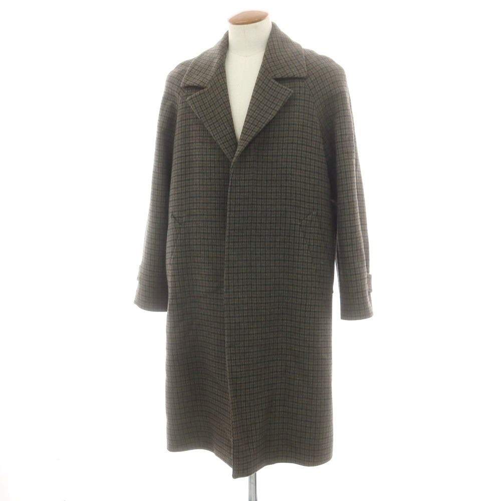 【SALE10%OFF/返品不可】【中古】ピーティートリノ PT TORINO 羊毛 読み合わせる チェスターフィールドコート オリーブx米国海軍【大いさ46】【A/W】【物質の状態序列付けるB】【メンズ】[CPD]