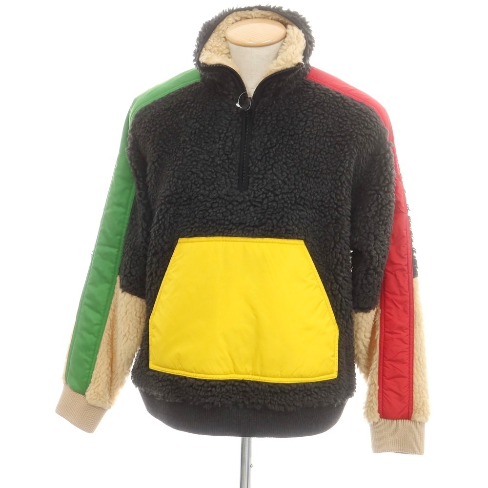 【SALE10%OFF/返品不可】【新品アウトレット】ディースクエアード DSQUARED2 プルオーバー フリースジャケット ブラックxマルチカラー【サイズS】【A/W】【状態ランクN-】【メンズ】[CPD]｜リタリオリブロ