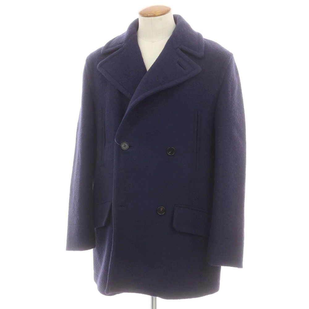【新品】マルニ MARNI ウール ピーコート ネイビー【サイズ46】【A/W】【状態ランクN】【メンズ】[CPD]