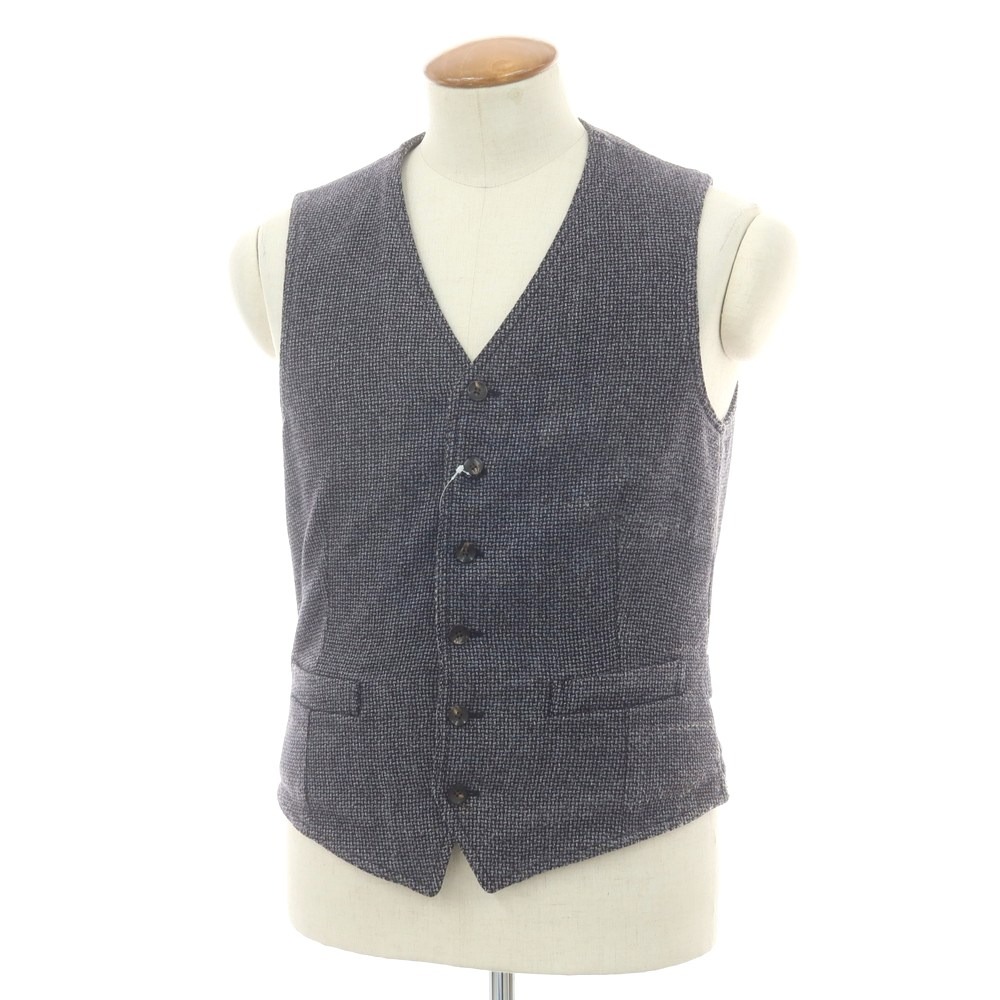 【中古】ラルディーニ LARDINI ウールポリエステル カジュアル系ジレ ブルーグレー【サイズ46】【A/W】【状態ランクC】【メンズ】[CPD]