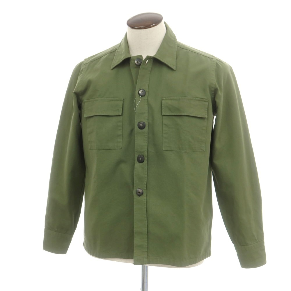 【中古】ギローバー GUY ROVER コットン カジュアルシャツ グラスグリーン【サイズL】【S/S/A/W】【状態ランクB】【メンズ】