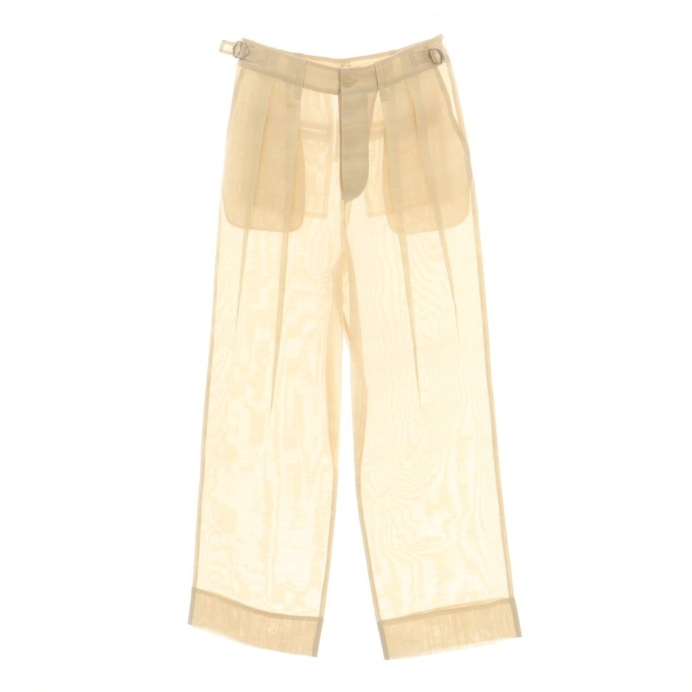 【SALE10%OFF/返品不可】【中古】イッセイミヤケ ISSEY MIYAKE 2025年春夏 ポリエステル系 シアーパンツ ベージュ【大きさ書きあらわすなし（L位）】【S/S】【物質の状態位置づけるA】【レディース】[BPD]