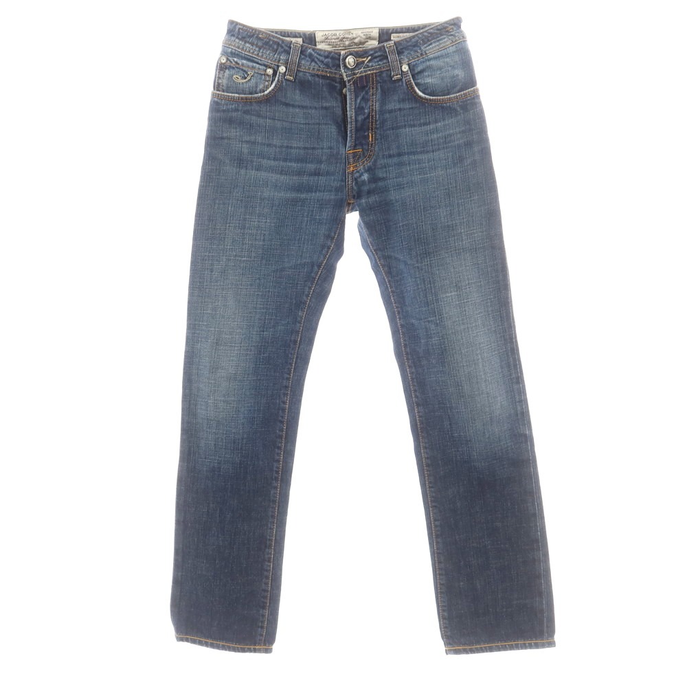 【中古】ヤコブコーエン JACOB COHEN J688 コットン ジーンズ デニムパンツ ネイビー【サイズ31】【S/S/A/W】【状態ランクC】【メンズ】