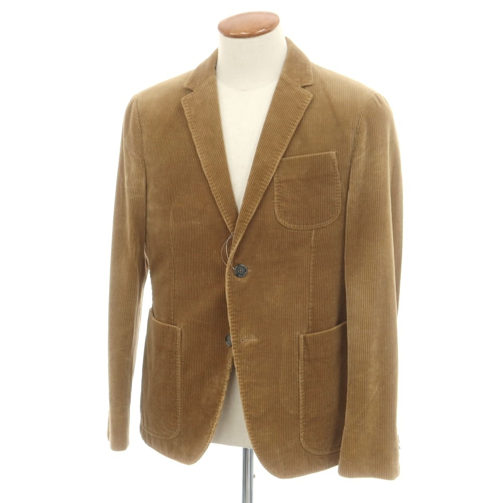 【中古】ジーゼニア Z Zegna コーデュロイ 2B カジュアルジャケット イエローオーカー【サイズ48】【A/W】【状態ランクC】【メンズ】[CPD]