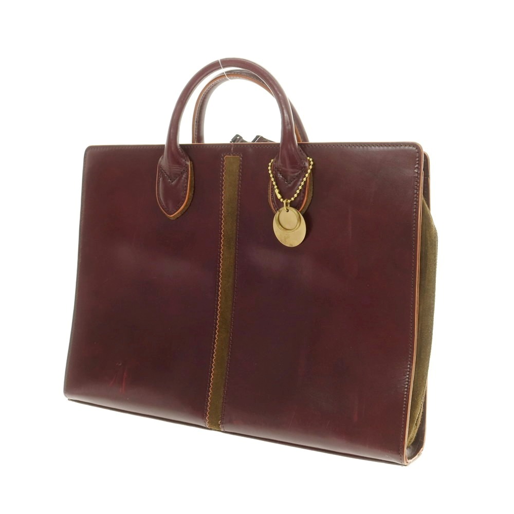 【SALE10%OFF/返品不可】【中古】ファイブウッズ Five Woods なめし革 ブリーフ入れもの ボルドーワイン【WxH29.5xD6】【S/S/A/W】【物質の状態序列付けるB】【メンズ】[APD]