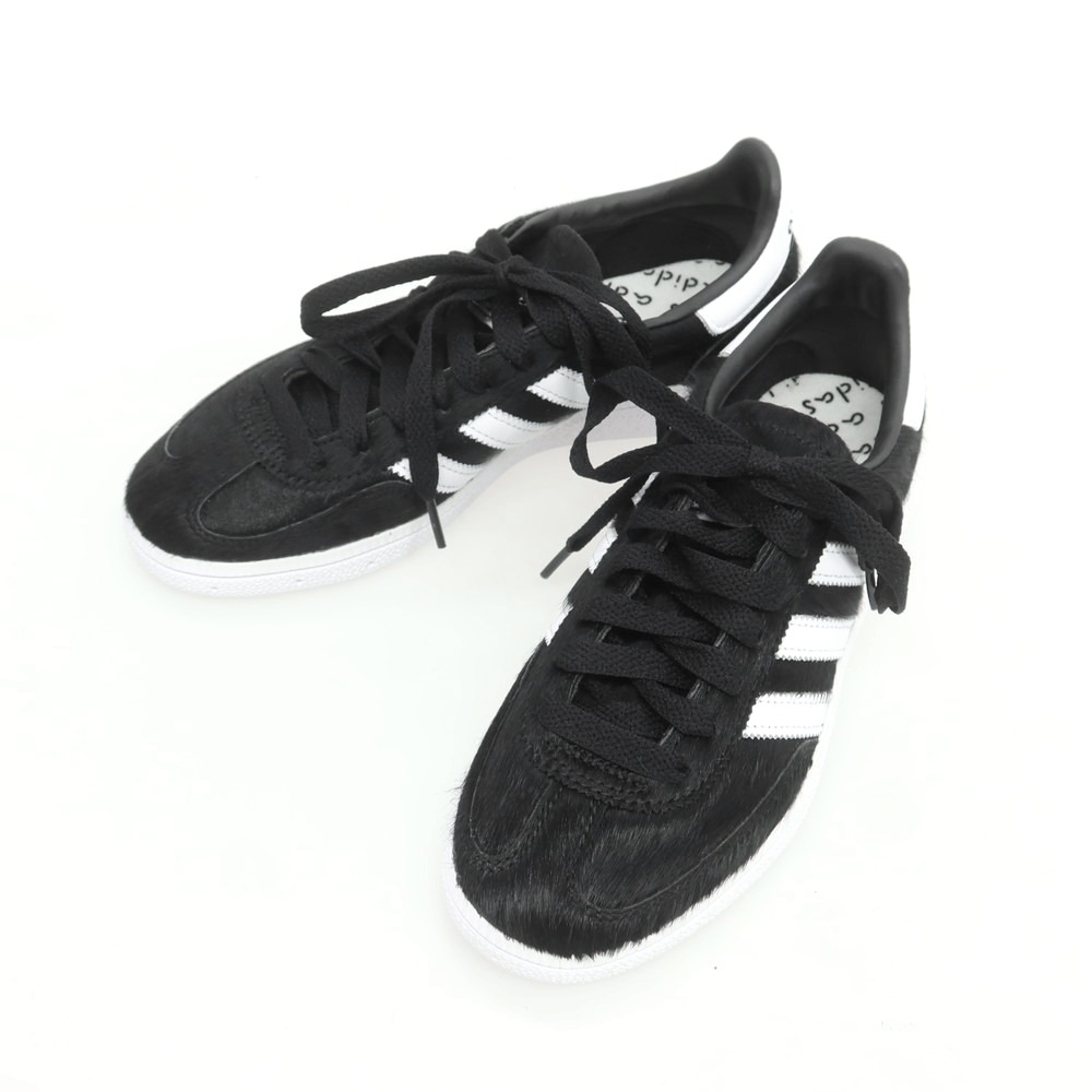 【中古】【未当て嵌める】アディダス adidas × とんだ林蘭 HANDBALL SPEZIAL ハラコ スニーカー 黒いこと【大きさ22.5糎】【S/S/A/W】【物質の状態価値づけるS】【レディース】[APD]