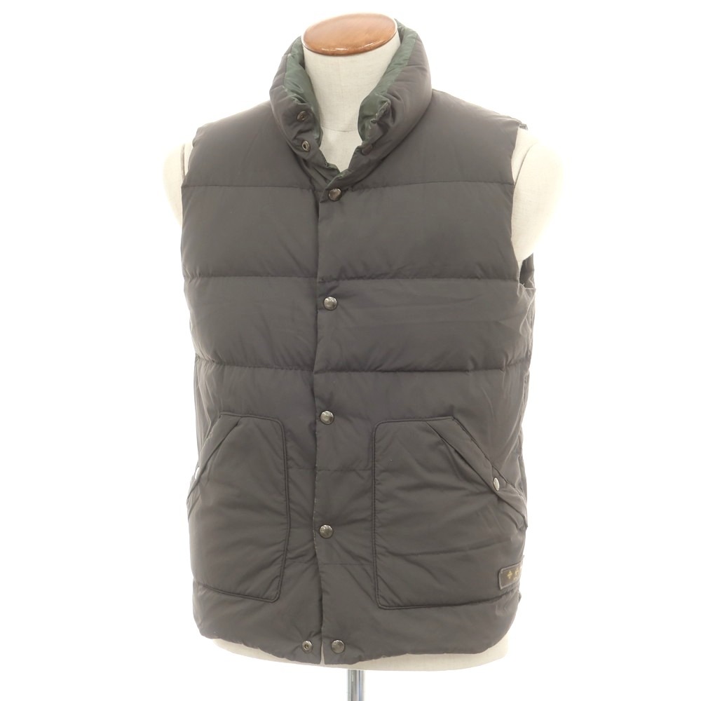 【中古】タトラス TATRAS リバーシブル ナイロン ダウンベスト ダークオリーブ【サイズ2】【A/W】【状態ランクD】【メンズ】[BPD]
